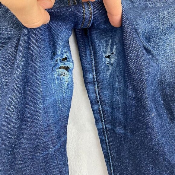 Judy Blue Slim Fit Distressed Jeans 5/27 JB82104DK Dark Wash Stretch Skinny - Picture 5 of 16